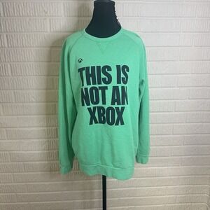 Marine Layer This Is Not An Xbox Green Graphic Crewneck Sweatshirt Men's Sz M